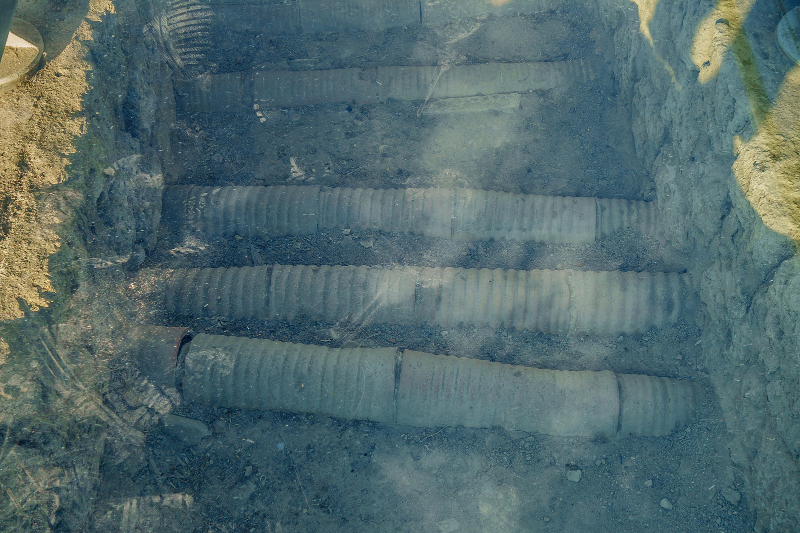 underground pipes