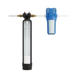 Cross section of the SpringWell FS1 and FS4 salt-free water conditioner