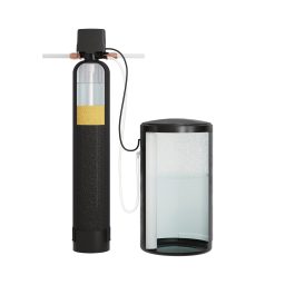 Cross section of the SpringWell SS1 and SS4 salt based water softener resin bed
